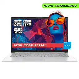 Falabella PORTATIL VIVOBOOK INTEL CORE I5-1334 16 GB RAM 512 GB SSD 15,6 FHD COLOR PLATEADO oferta