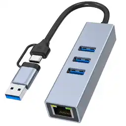 Falabella HUB SL030 4 EN 1 CABLE TIPO C / 3 USB 3.0 / 1 RJ45 oferta