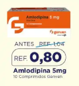 FarmaTodo Amlodipina 10 Comprimidos Genvan oferta
