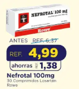 FarmaTodo Nefrotal 30 Comprimidos Losartan Rowe oferta