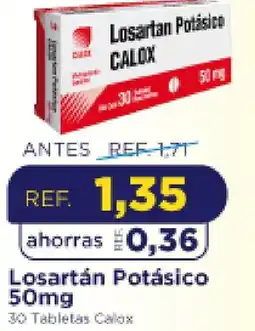FarmaTodo Losartan Potásico 30 Tabletas Calox oferta