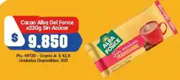 Surtifamiliar Cacao Alba Del Fonce Sin Azúcar oferta