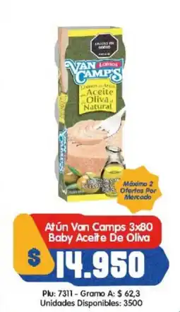 Surtifamiliar Atún Van Camps Baby Aceite De Oliva oferta