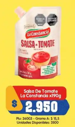 Surtifamiliar Salsa De Tomate La Constancia oferta