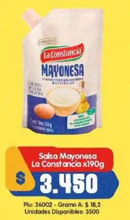 Surtifamiliar Salsa Mayonesa La Constancia oferta