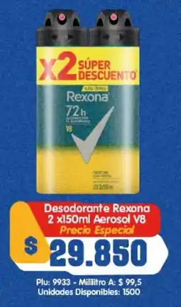 Surtifamiliar Desodorante Rexona Aerosol V8 oferta