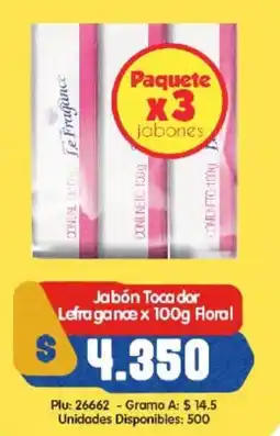Surtifamiliar Jabón Toca dor Lefragance Floral oferta