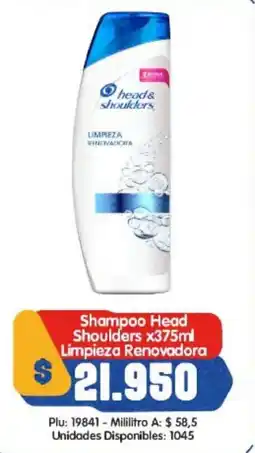 Surtifamiliar Shampoo Head Shoulders Limpieza Renovadora oferta