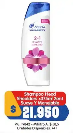 Surtifamiliar Shampoo Head Shoulders 2en1 Suave Y Manejable oferta
