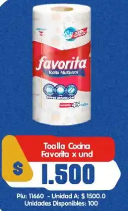 Surtifamiliar Toalla Cocina Favorita x und oferta