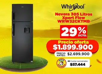 Whirlpool Nevera Xpert Flow WRW32CKTM