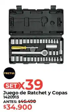 Easy PRETUL SETX39 Juego de Ratchet y Copas 1420913 oferta