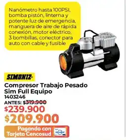 Easy SIMONIZ Compresor Trabajo Pesado Sim Full Equipo oferta