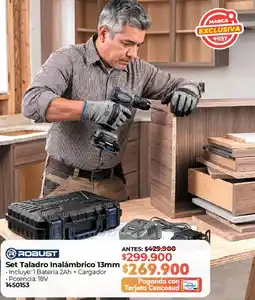 Easy ROBUST Set Taladro Inalámbrico 13mm oferta