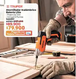 Easy TRUPER Atornillador Inalámbrico Batería Litio oferta