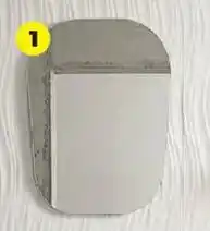 Easy sha design Espejo Flotado Curvas oferta