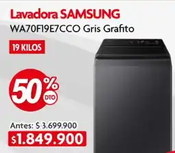 Ktronix Lavadora SAMSUNG WA70F19E7CCO Gris Grafito oferta