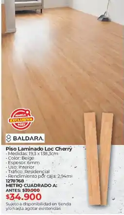 Easy BALDARA Piso Laminado Loc Cherry oferta