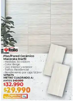 Easy italia Piso/Pared Cerámico Macerata Marfil oferta