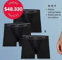 Leonisa Bóxer medio X3 oferta