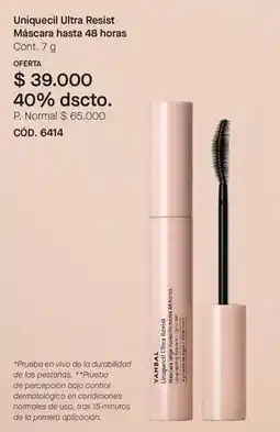 Yanbal Control - uniquecil ultra resist máscara hasta 48 horas cód. 6414 oferta
