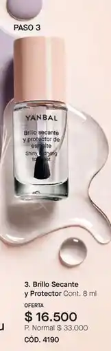 Yanbal Yanbal - 3. brillo secante y protector cont. 8 ml oferta