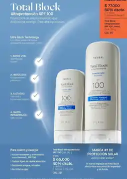 Yanbal Yanbal - total block ultraprotección spf 100 oferta