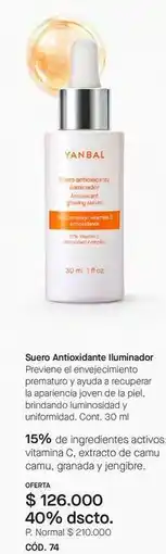 Yanbal Yanbal - suero antioxidante iluminador oferta