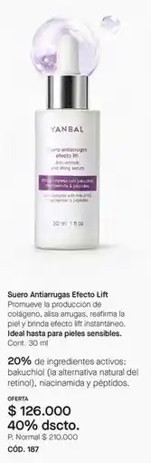 Yanbal Yanbal - suero antiarrugas efecto lift oferta