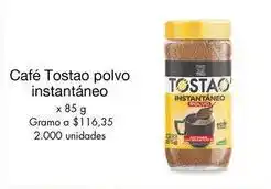 Metro Tostao - café polvo instantáneo oferta