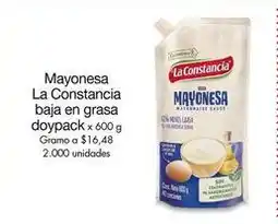 Metro La constancia - mayonesa baja en grasa oferta