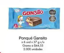Metro Gansito - ponqué oferta
