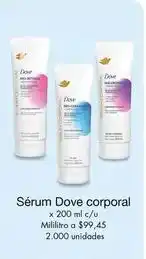 Metro Dove - sérum corporal oferta