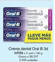Metro Oral b - crema dental 3d white oferta