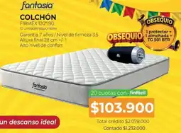 Full Hogar fantasia COLCHÓN FIRMEX 120*190 oferta