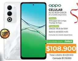 Full Hogar oppo CELULAR A5 5G 8GB+256GB oferta