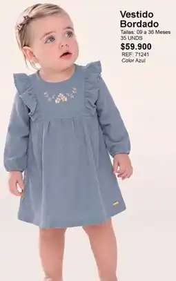 Los Tres Elefantes Vestido Bordado oferta