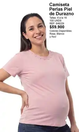 Los Tres Elefantes Camiseta Perlas Piel de Durazno oferta