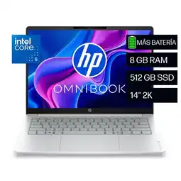 Falabella Portátil OmniBook 14-hu0050la Intel Core 5 120U 8GB RAM 512GB SSD Windows 11 Home oferta