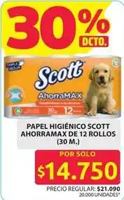 Ara Scott - papel higi enico ahorramax oferta