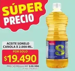 Ara Sonelo - aceite sonelo canola oferta