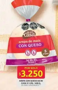 Ara Con queso - arepa de maíz con queso oferta