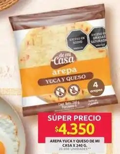 Ara Arepa yuca y queso oferta