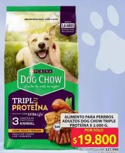 Ara Dog chow - dog chow triple proteina oferta
