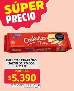 Ara Crakeñas - galletas saltín oferta