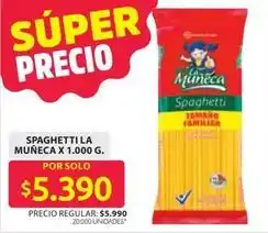 Ara Muñeca - spaghetti oferta