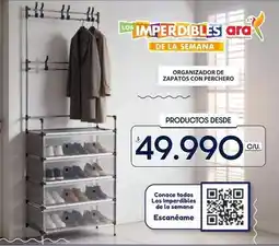 Ara Organizador de zapatos con perchero oferta