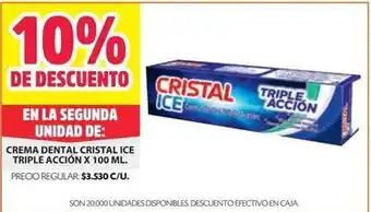 Ara Cristal - crema dental triple accion oferta