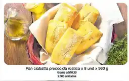 Jumbo Pan ciabatta precocida rústica oferta