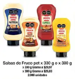 Jumbo Salsas de Fruco oferta